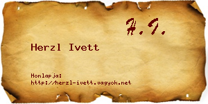 Herzl Ivett névjegykártya